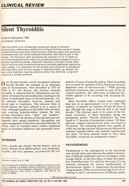 Silent Thyroiditis