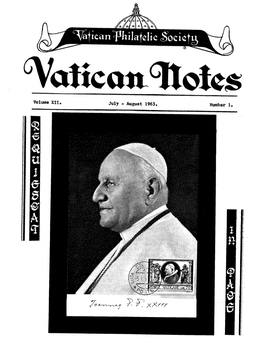 VATICAN NOTES Printing (4 Issues) • • • • .C • • • • • • • 586.00 Postage (5 Issues) • • • • • • • • • • • • 128.98 Supplies