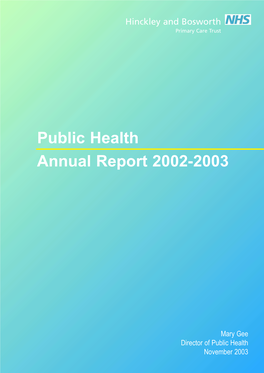 HBPCT Public Health Annual Report.Qxd