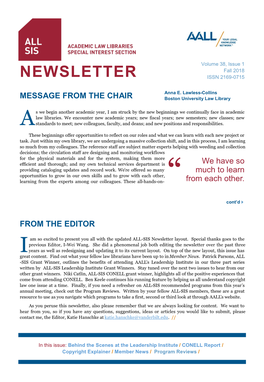 Newsletter Issn 2169-0715