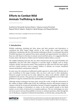 Efforts to Combat Wild Animals Trafficking in Brazil