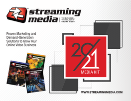 2021 Streaming Media and Streamingmedia.Com Media