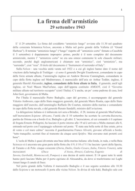 La Firma Dell'armistizio