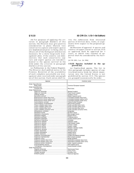 50 CFR Ch. I (10–1–04 Edition) § 15.33