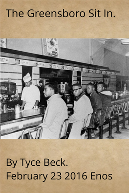 The Greensboro Sit In