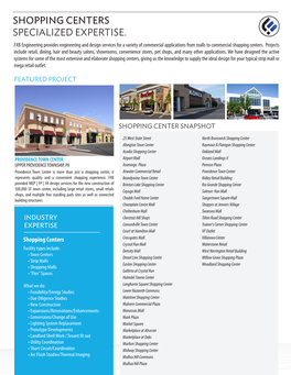 Shopping Centers Specialized Expertise