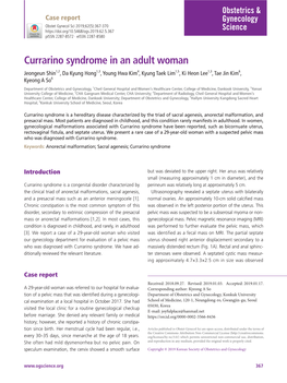 Currarino Syndrome in an Adult Woman