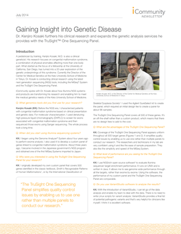 Gaining Insight Into Genetic Disease Dr