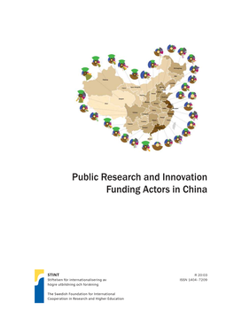 Public Research and Innovation Funding Actors in China