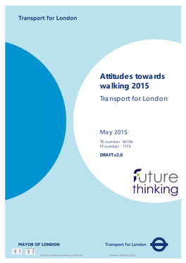 Attitudes to Walking Report