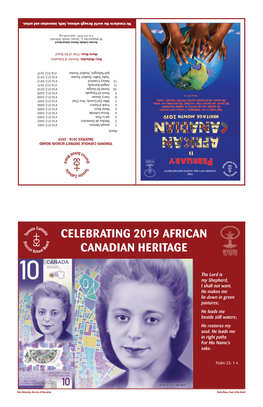 2019 Africian Canadian Calendar Final.Indd