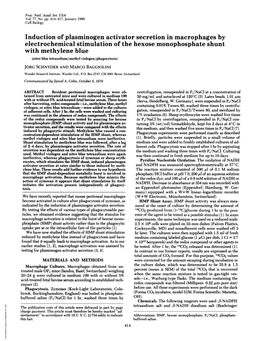 Electrochemical Stimulation of the Hexose Monophosphate Shunt