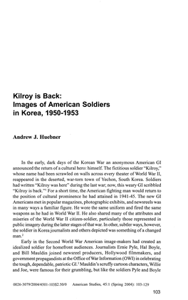 Images of American Soldiers in Korea, 1950-1953