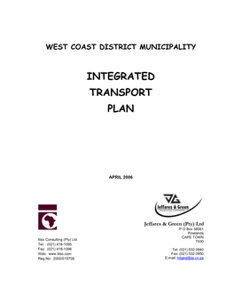 West Coast District Municipality