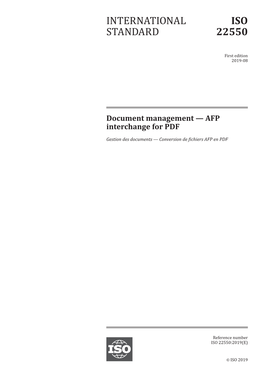 Document Management — AFP Interchange for PDF