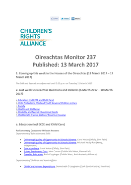 Oireachtas Monitor 237 Published