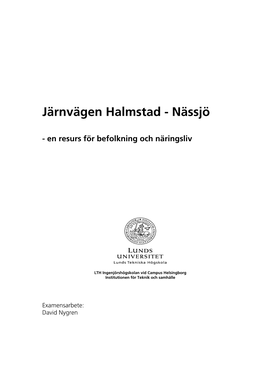 Järnvägen Halmstad - Nässjö