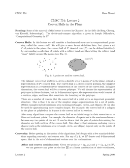 Convexity and Convex Hulls