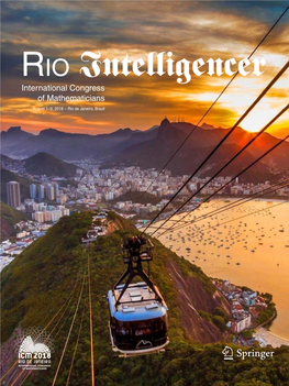 International Congress of Mathematicians August 1–9, 2018 – Rio De Janeiro, Brazil Springer.Com