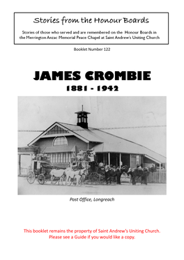 James Crombie 1881 - 1942