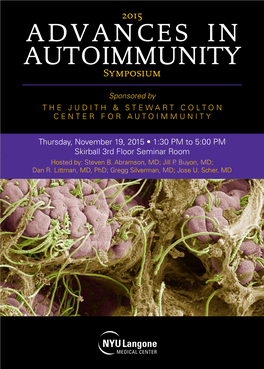 ADVANCES in AUTOIMMUNITY Symposium