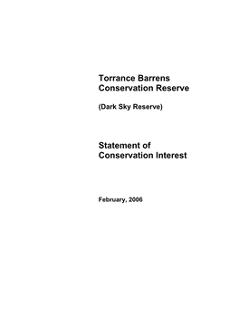 Torrance Barrens Conservation Reserve