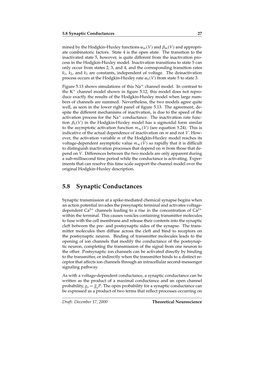 5.8 Synaptic Conductances 27