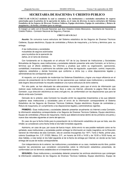 Secretaria De Hacienda Y Credito Publico