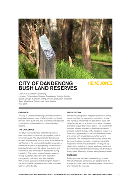 City of Dandenong Bush Land Reserves