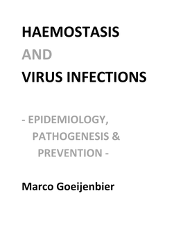 Viral Infections and Mechanisms of Thrombosis and Bleeding M