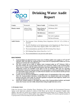 Drinking Water Audit Report