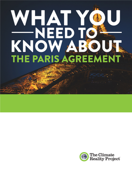 What You Need to Know About the Paris Agreement