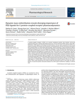 Dynamic Mass Redistribution Reveals Diverging Importance of PDZ