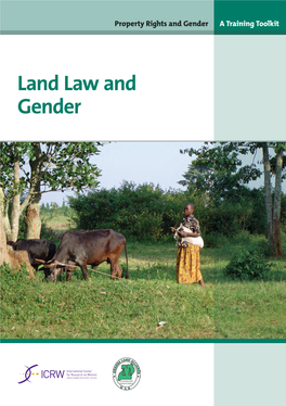 Property Rights and Gender: a Training Toolkit