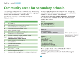 Secondary Schools Information