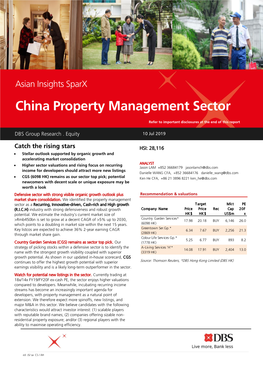 China Property Management Sector