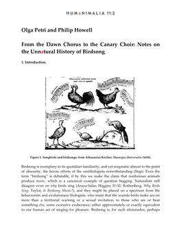 Olga Petri and Philip Howell -- from the Dawn Chorus to the Canary Choir: Notes on the Unnatural History of Birdsong