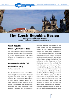 The Czech Republic Review; Vol