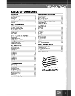 Table of Contents