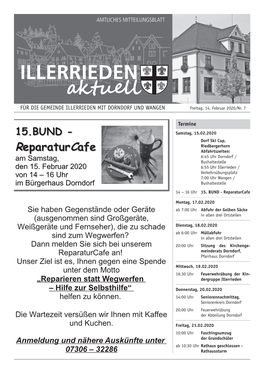 Mitteilungsblatt Nr. 07-2020 Vom 14.02.2020