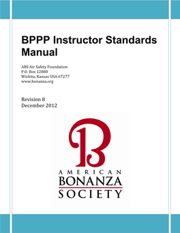 BPPP Flight Instructor Standardization Manual