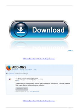 HD Online Player New Video Downloadhelper Converter