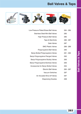 Ball Valves & Taps