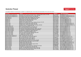 Solicitor Panel