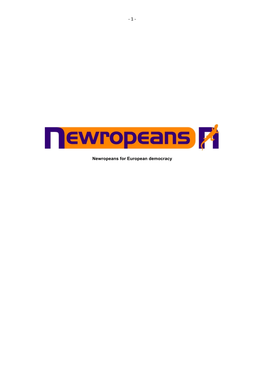 Newropeans for European Democracy - 2