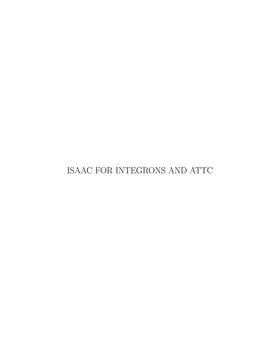 Isaac for Integrons and Attc Isaac: an Improved Structural Annotation of Attc