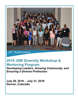 JSM Diversity Workshop and Mentoring Program Agenda