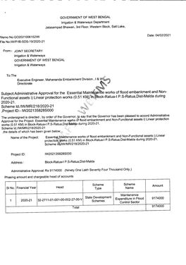 Scheme Id.Liw1mrl218/2020-21