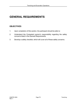 General Requirements