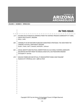 Arizona Archaeological Council